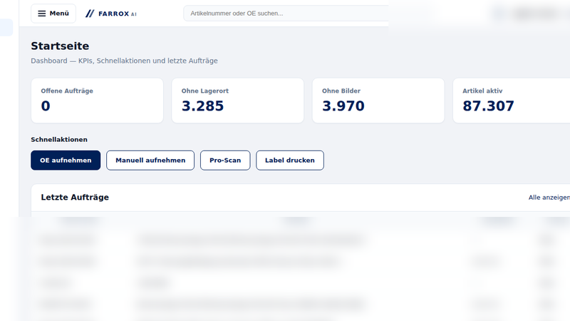 app.farrox.ai — ERP Dashboard